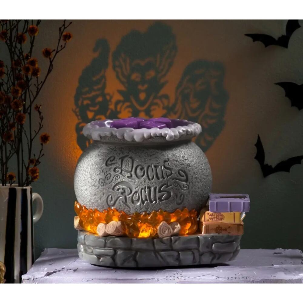 Brand New in Box Hocus Pocus Scentsy Wax Warmer Disney Cauldron